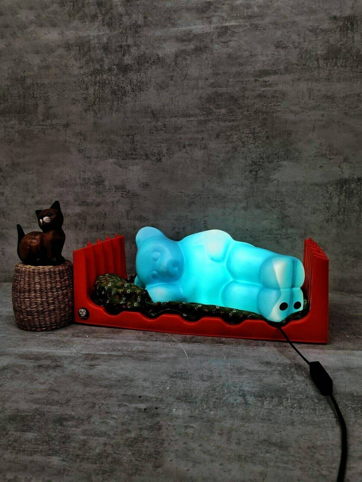Rare Space Age Vintage German Lumibär Floor Lamp By Elmar Flötotto For Flötotto 1980