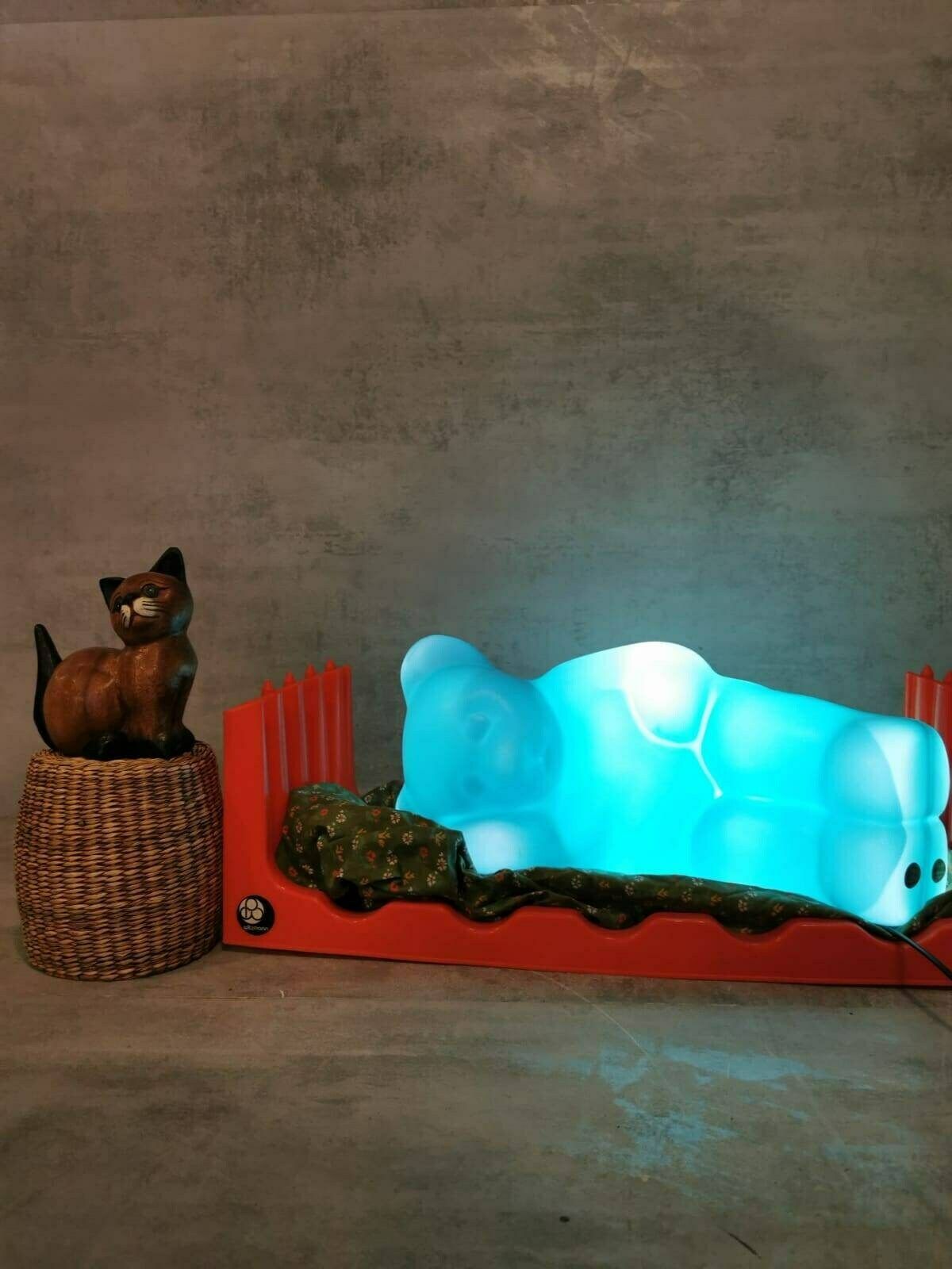 Rare Space Age Vintage German Lumibär Floor Lamp By Elmar Flötotto For Flötotto 1980 photo for sale