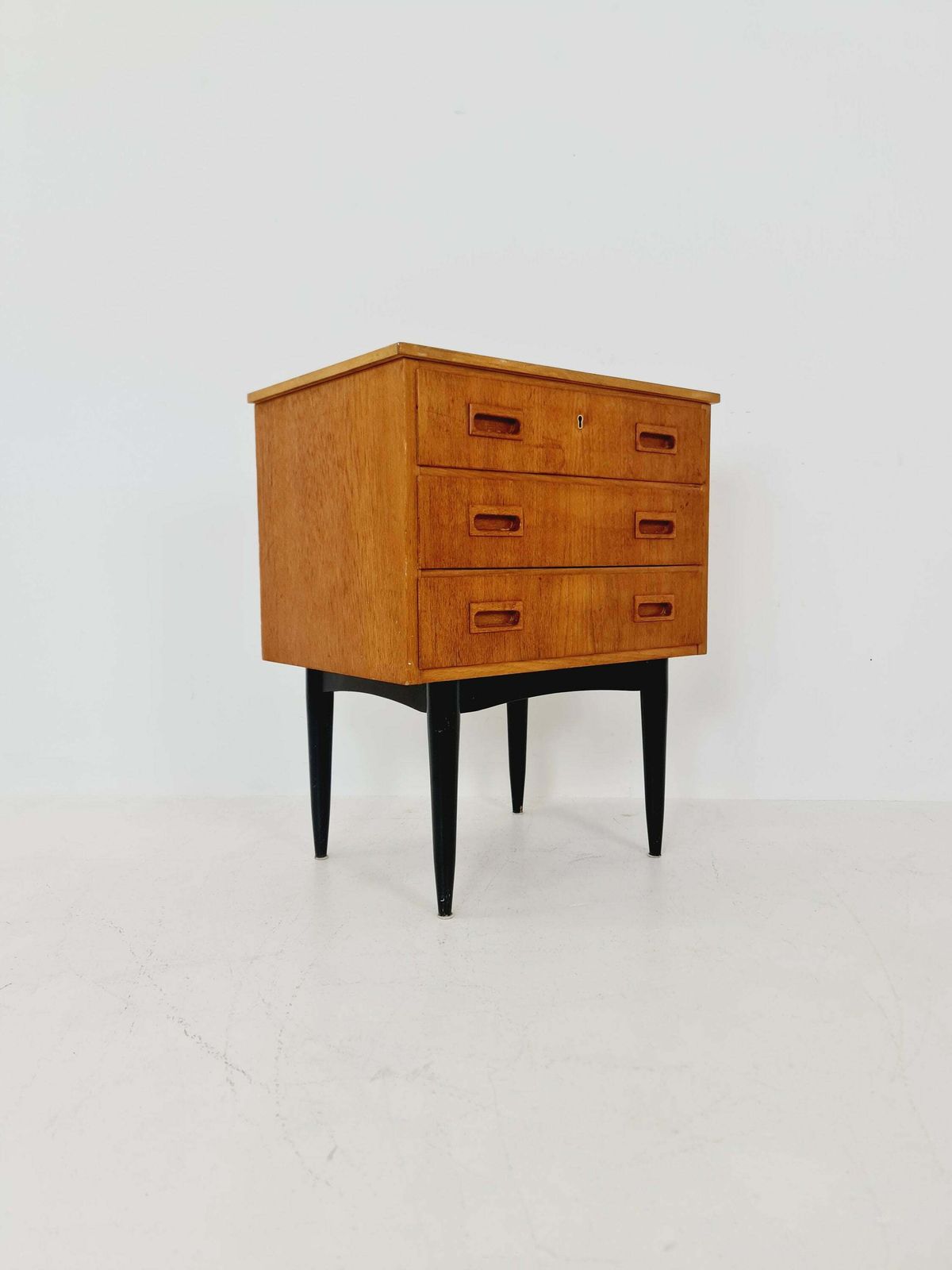 Midcentury Danish Design Chest Of Drawers / Drawer Dresser /3 Drawers Cabinet, 1960s photo furniture