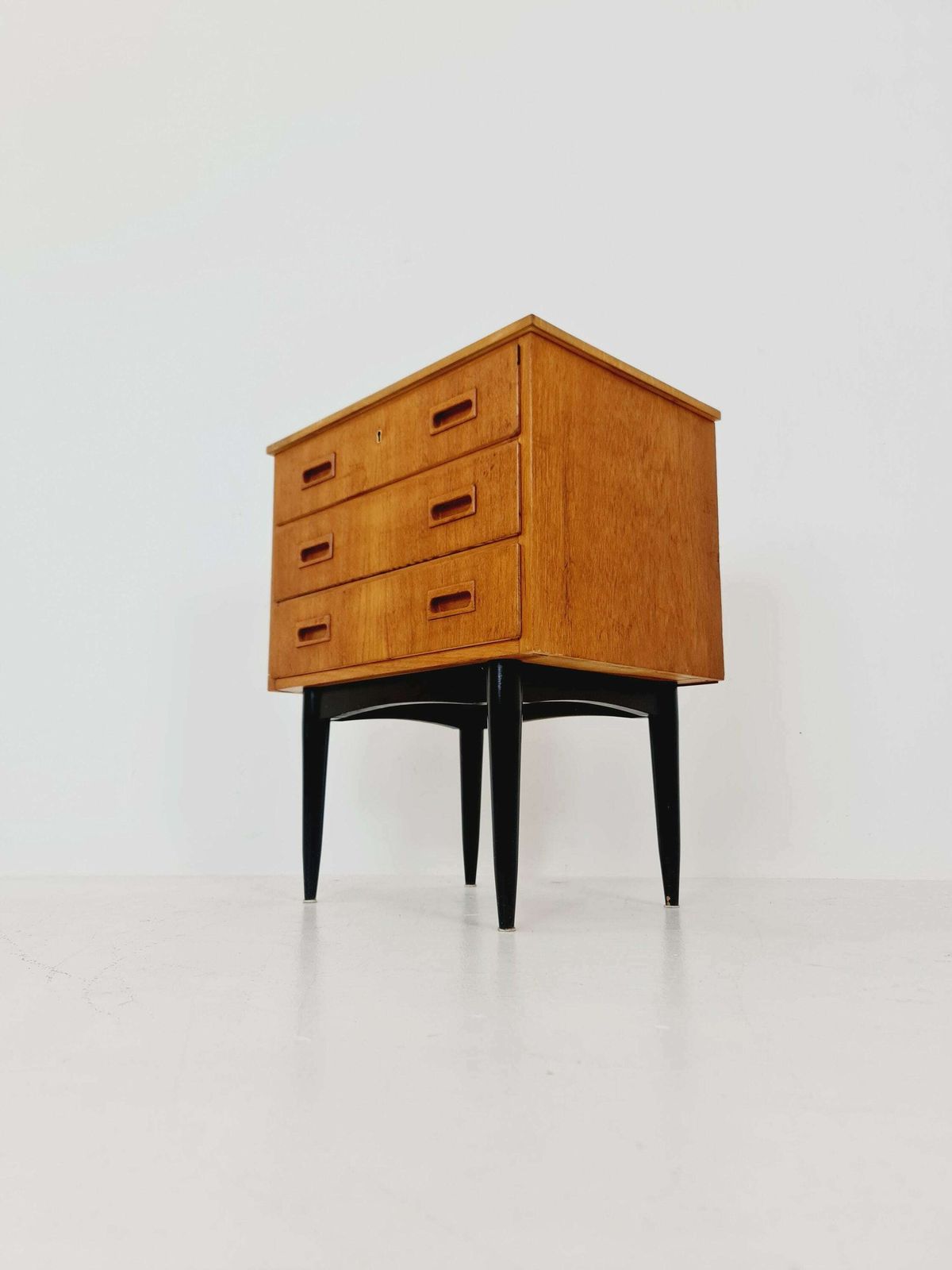 Midcentury Danish Design Chest Of Drawers / Drawer Dresser /3 Drawers Cabinet, 1960s photo 453.0