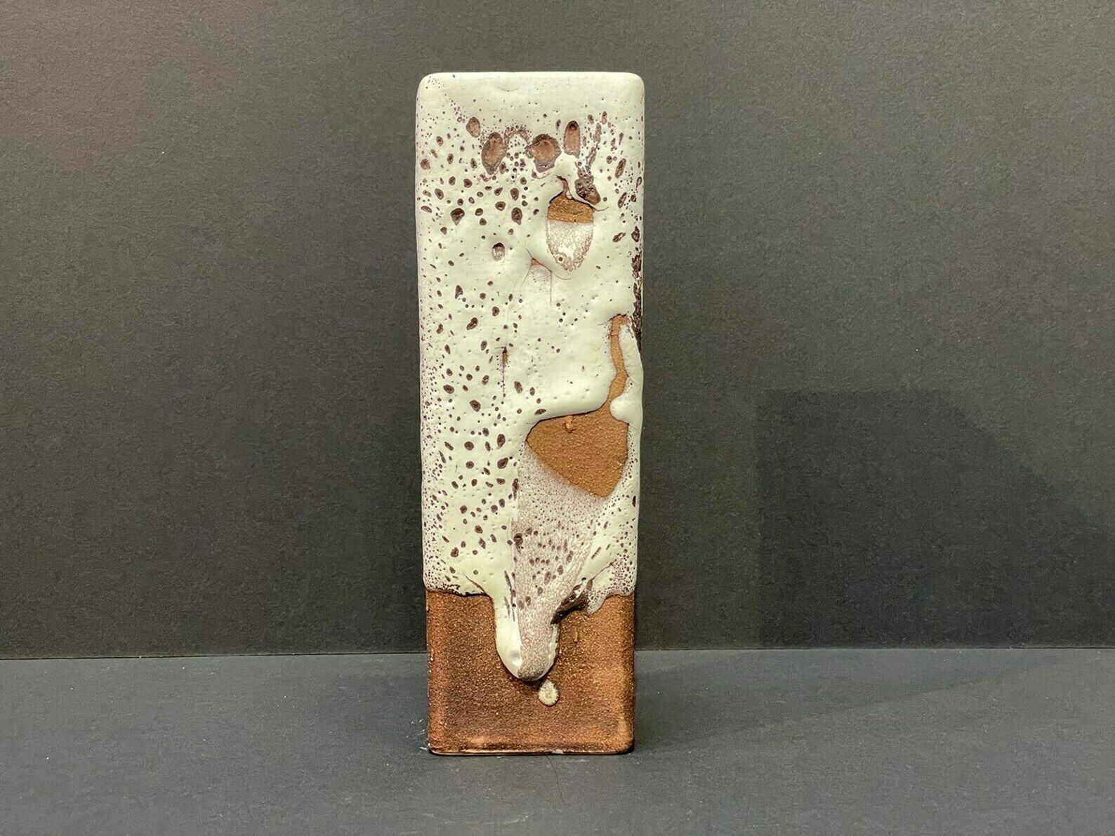 Emons & Söhne Ceramic Fat Lava Vase Signs West German Art Ceramics photo vinterior