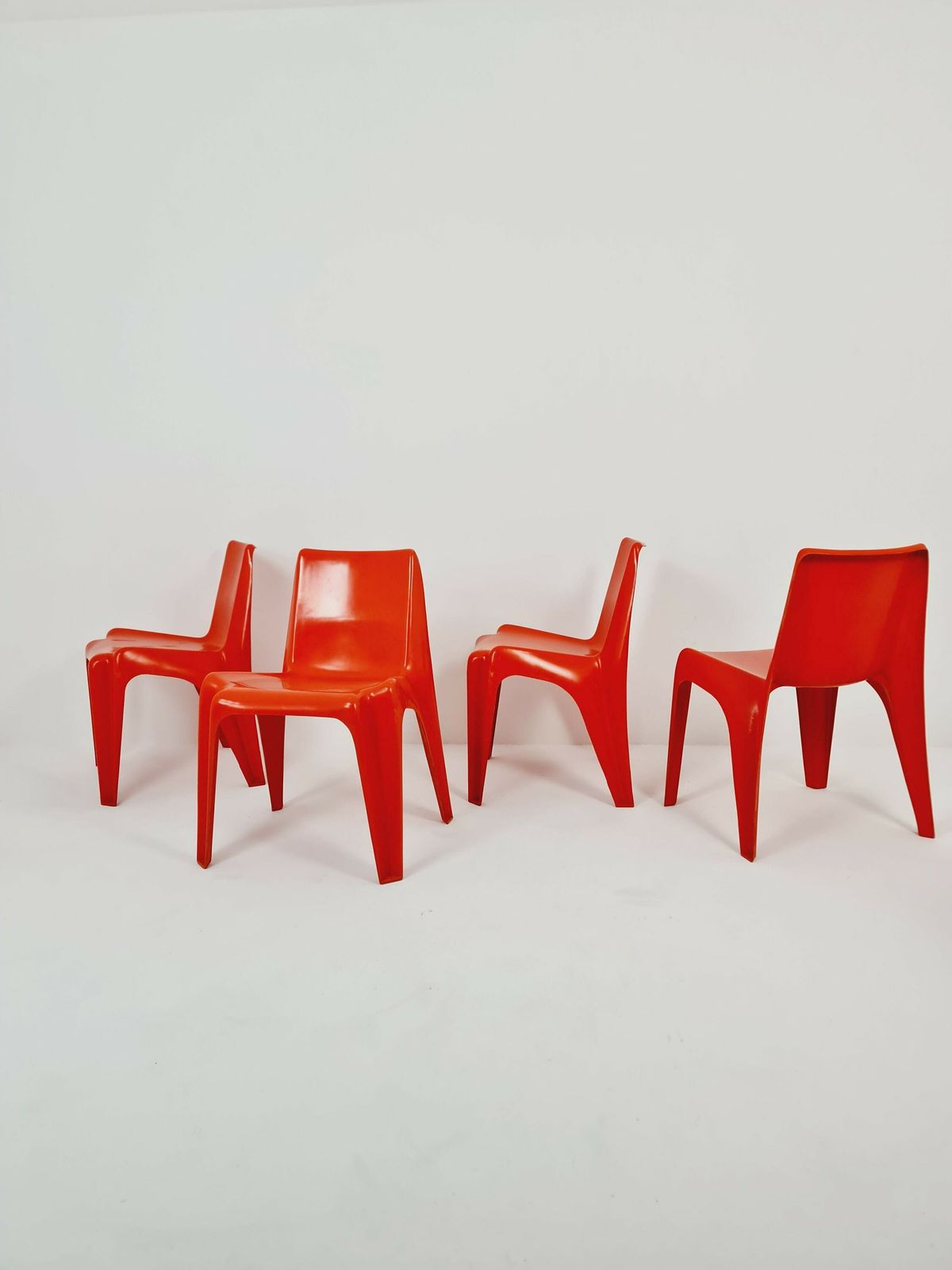 Space Age Set Of Dining Table + 4 Chairs Bofinger Ba1171 Chair By Helmut Bätzner,1970 photo buy