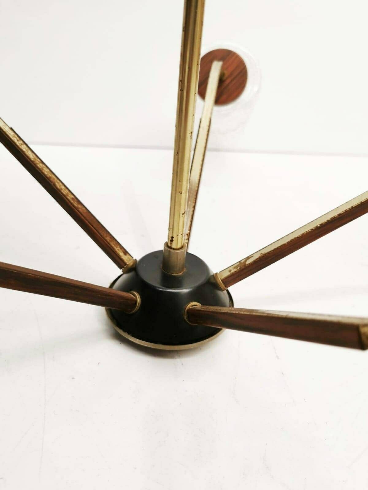 Beautiful Large Mid Century Pendant Lamp In Danish Design From The 1960s. photo Lighting