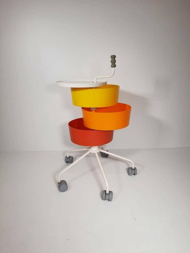 Vintage Trolley   Klytig Sweden 1980s Maria Hedensjö Bergquist Spaceage   Ikea Ps photo furniture
