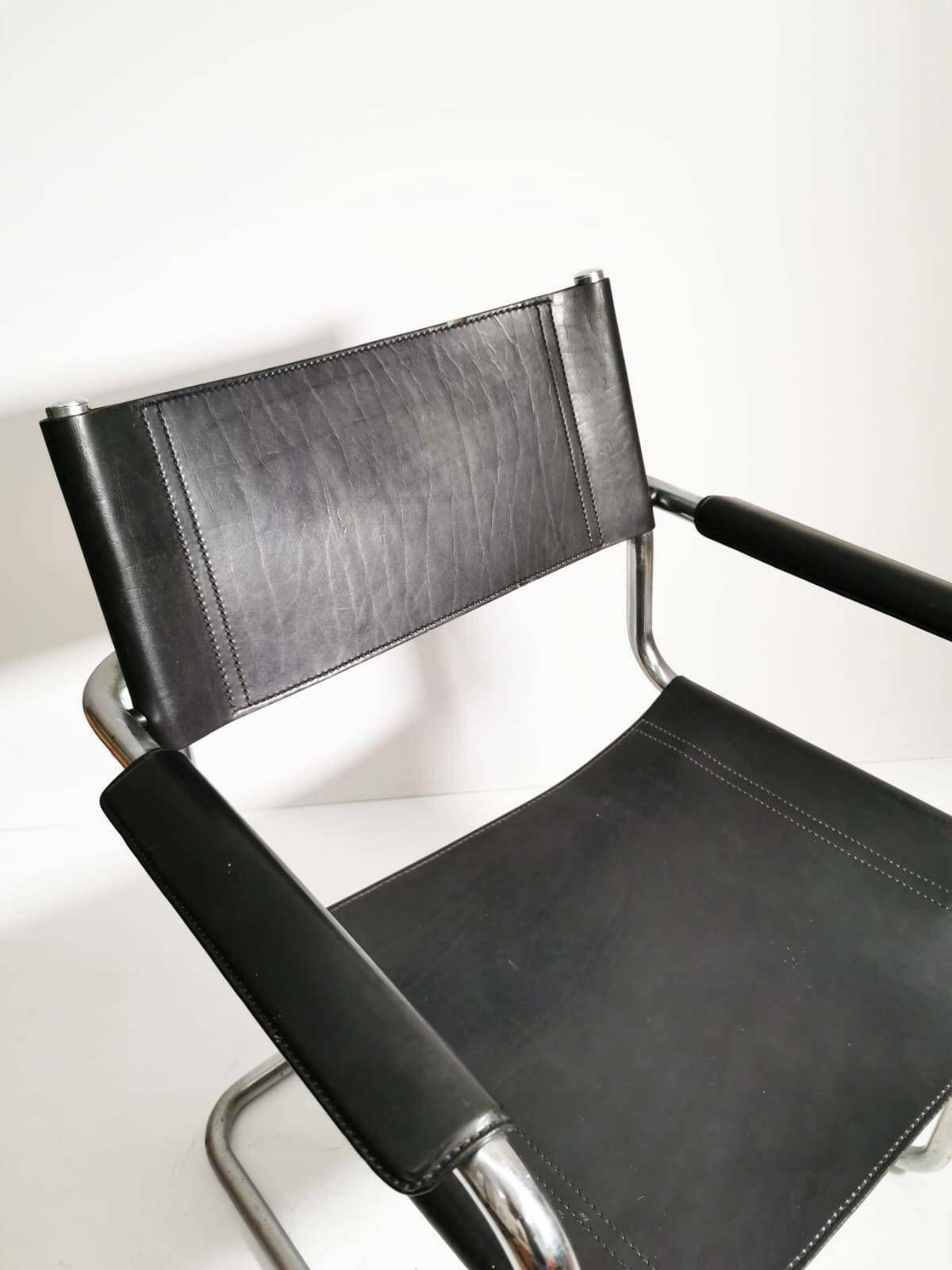 photo furniture 1 Of 6 Black Model Mg5 Centro Studi Desk Chair By Mart Stam & Marcel Breuer 1970s
