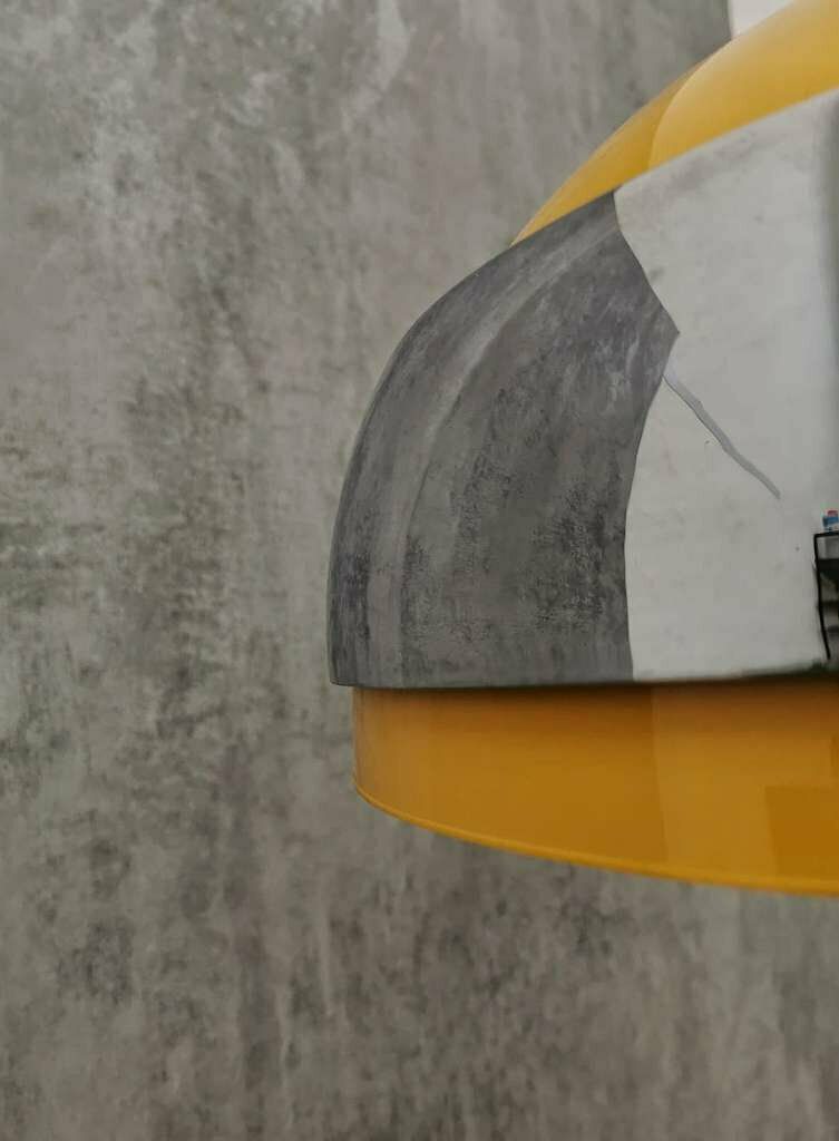Space Age Chrome Head Orange Floor Lamp By Guzzini Italy, 1980s photo furniture