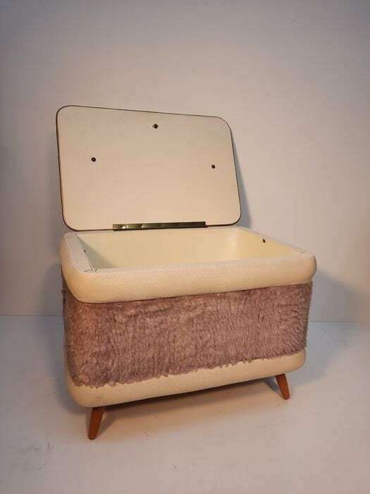 Beautiful Mid Century Modern Sewing Bench From The 1960s photo furniture