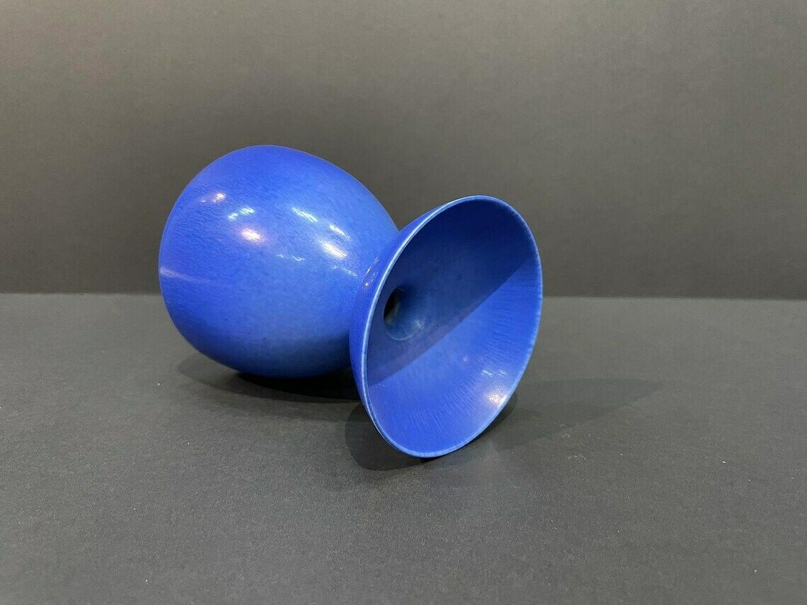 Cobalt Blue Double Vase By Sven Wejsfelt For Gustavsberg, Signed, Sweden, 1970s photo Home Decor