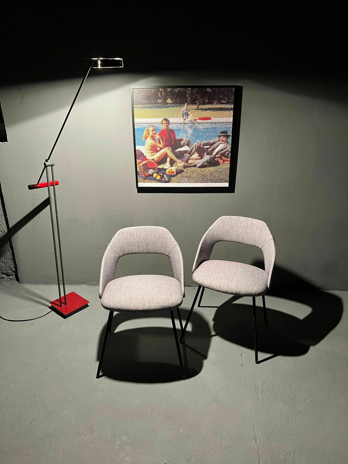 photo for sale Duo Of Barrel Chairs 1950, 1950s
