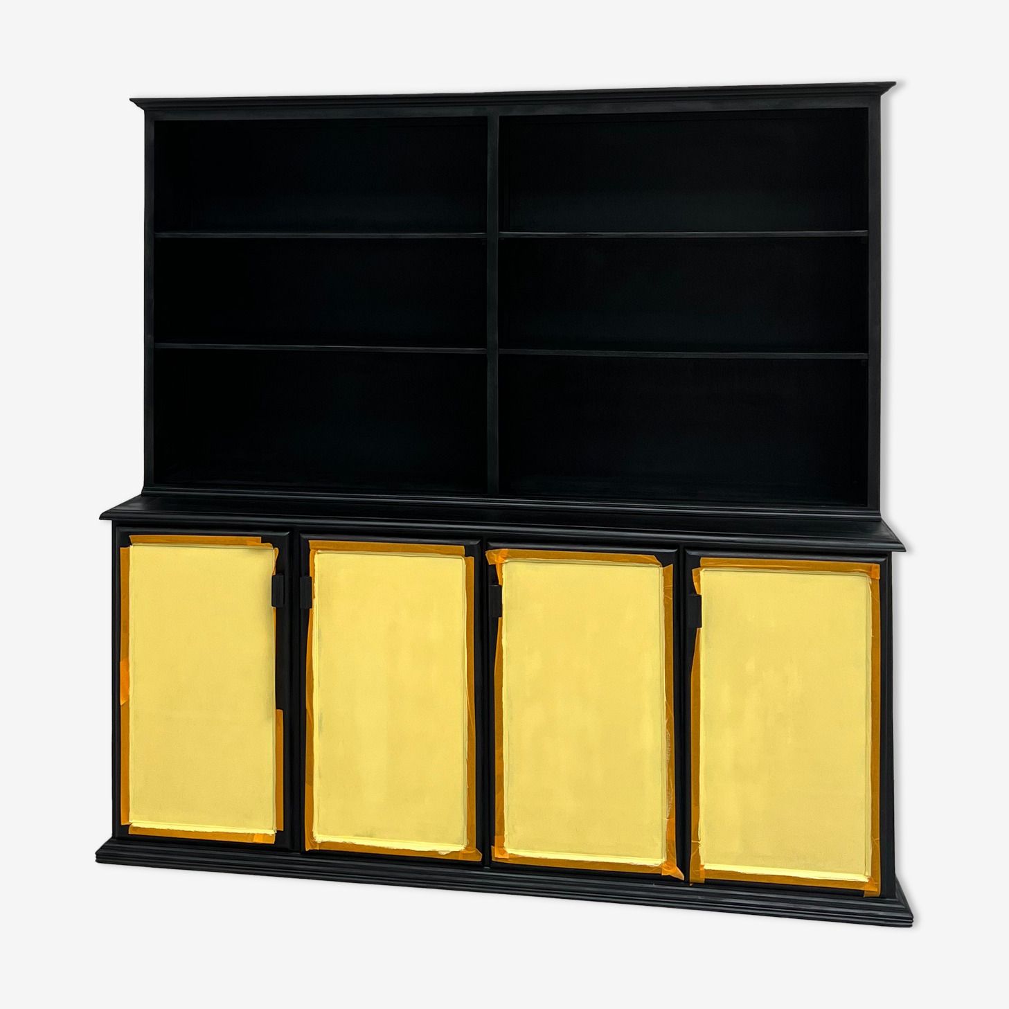 2 Body Sideboard, Xxl Format, Old Wooden School Furniture