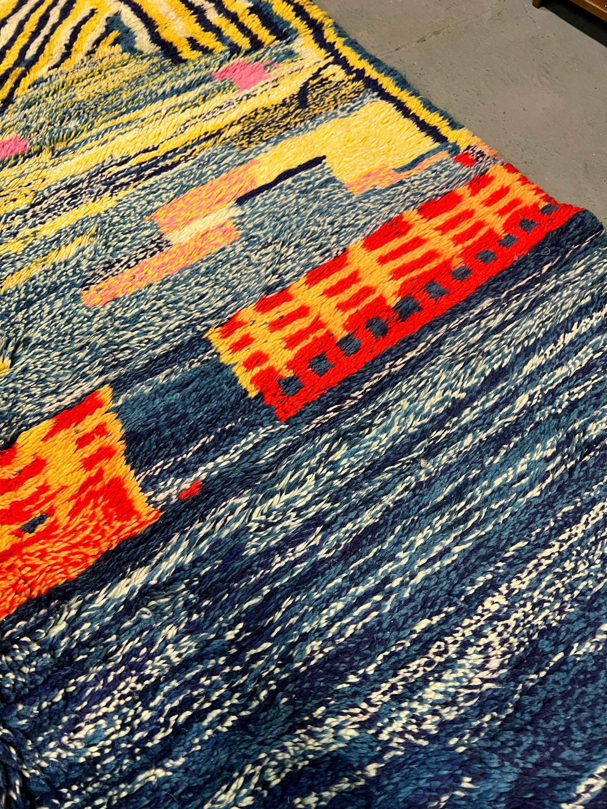 photo vintage Beni Ourain Berber Rug In Lambswool