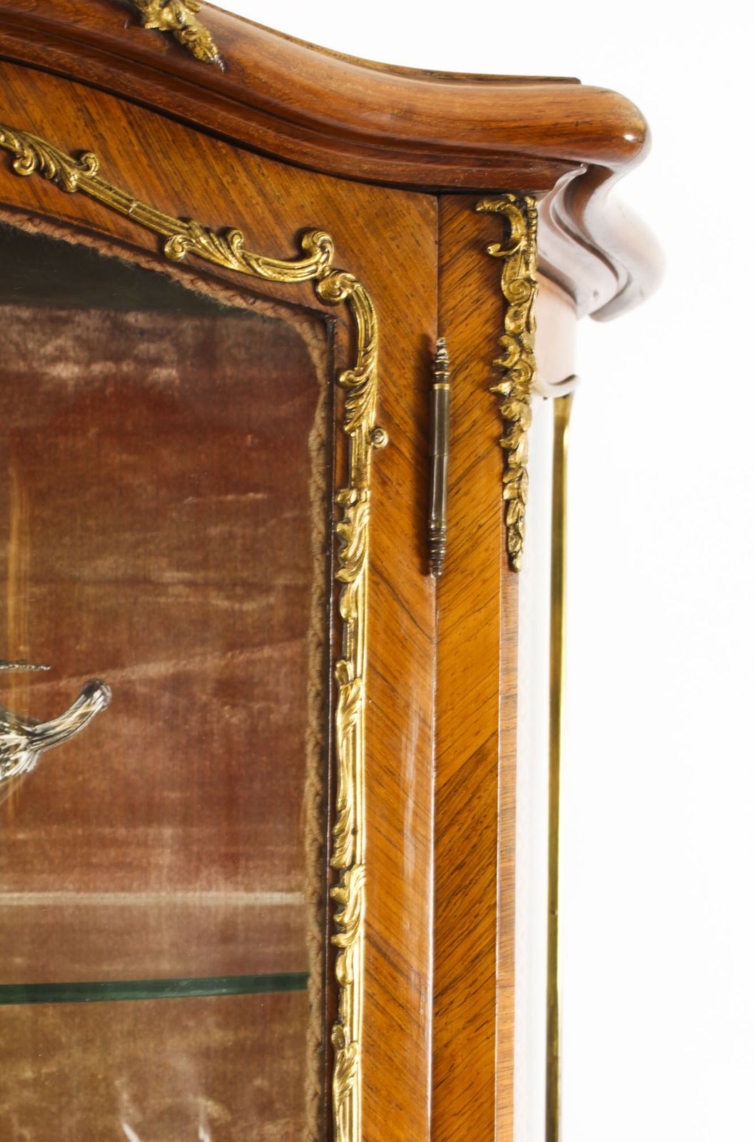 Antique French Vernis Martin Vitrine Display Cabinet 19th C photo Furniture