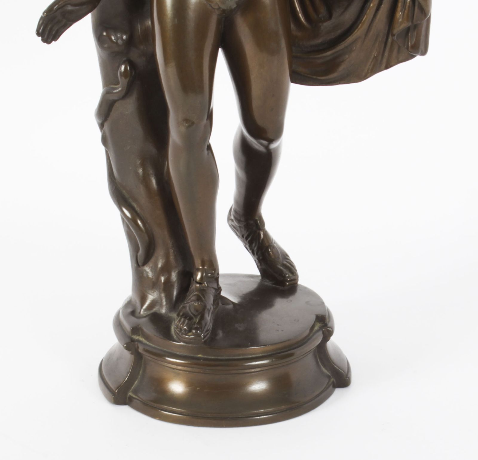 Victorian Bronze Sculpture Of Greek God Apollo 19th Century photo Art