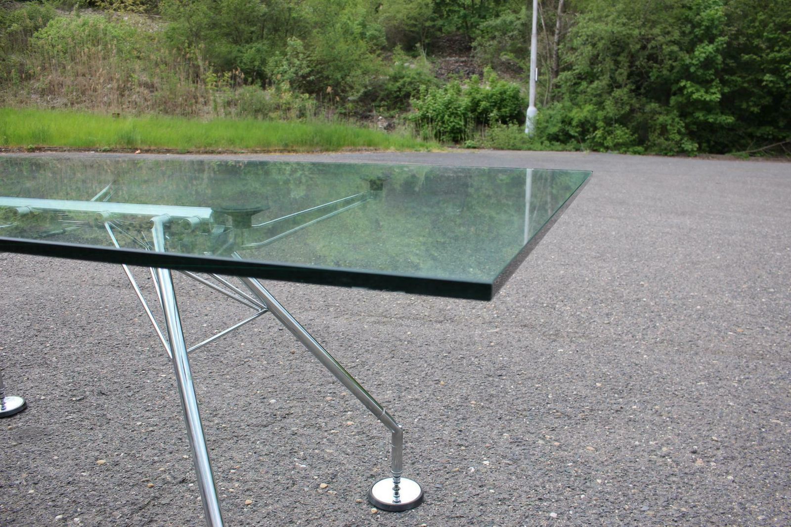 1970s Norman Foster Glass Table Model Nomos For Tecno, Italy photo 4115.0