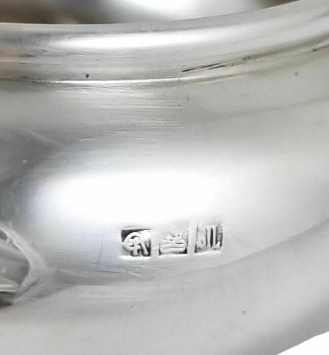 Home Decor Antique Indian Colonial Silver Cooke Kelvey Large Baluster Ashtray 2 Slots photo