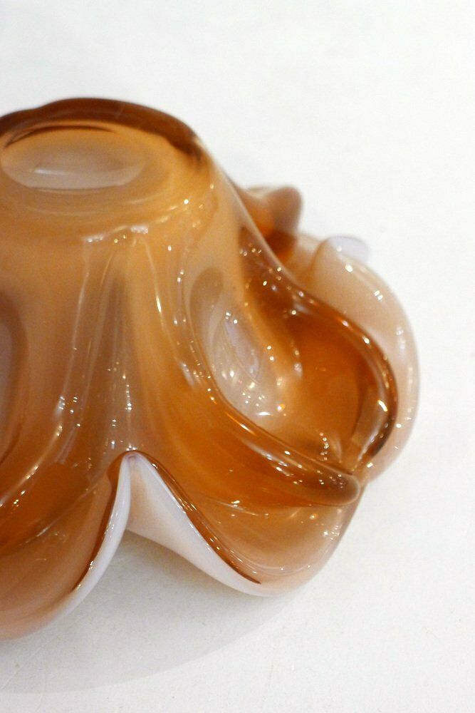 Large Sommerso Murano Glass Flower Ashtray, 1960s photo Home Decor