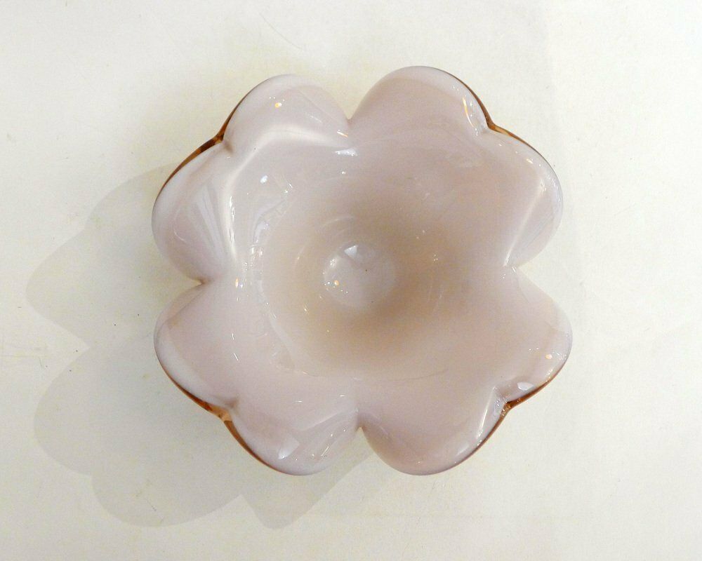 Large Sommerso Murano Glass Flower Ashtray, 1960s photo vinterior