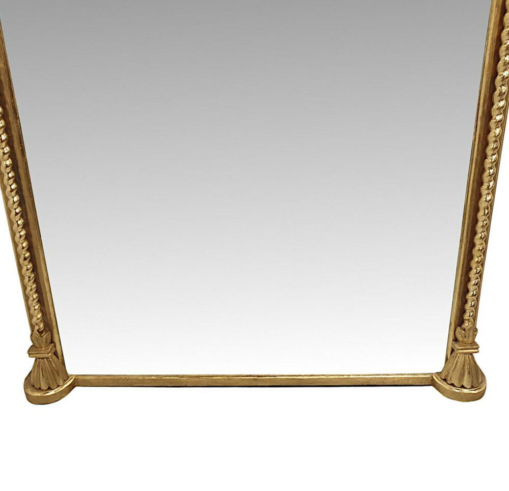 A Stunning 19th Century Giltwood Overmantle Mirror photo Home Decor