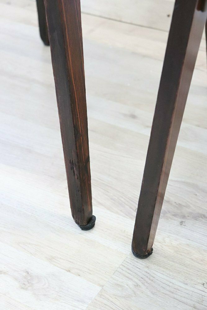 Dining Chairs In Beech Wood And Faux Leather, 1960s, Set Of 6 photo Furniture