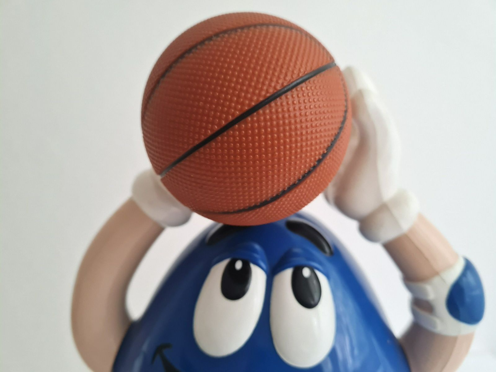 Vintage Big Blue M&Ms Candy Dispenser Basketball Rare Plastic Figure photo vintage