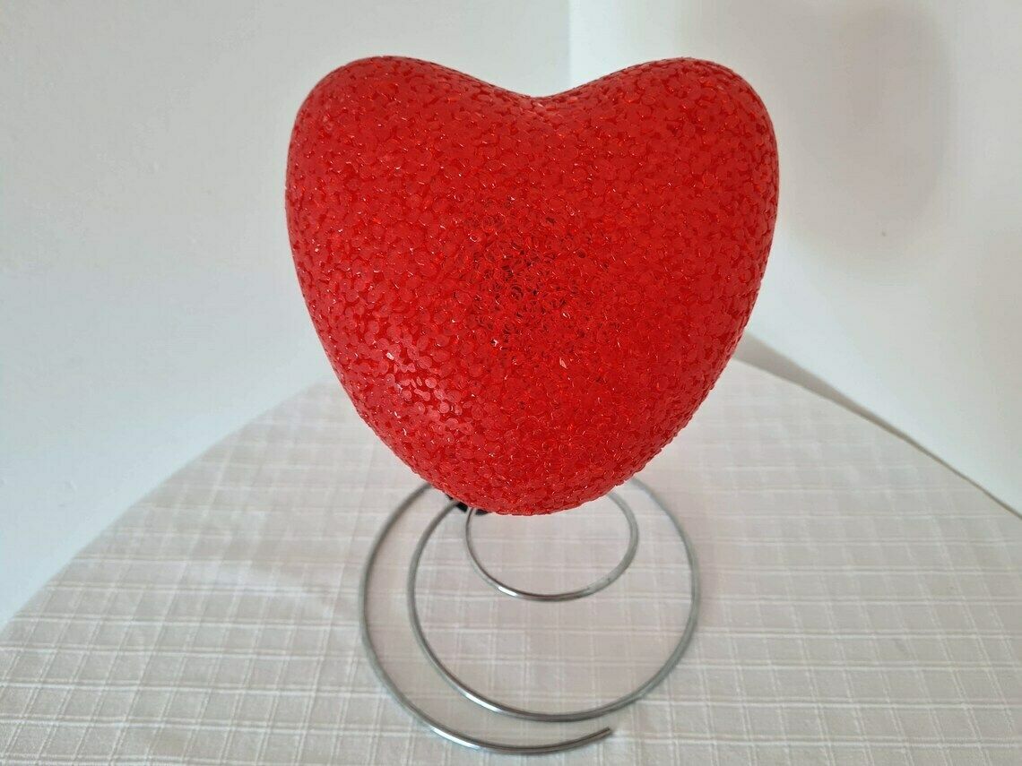 Vintage Pop Art Y2k Heart Lamp Lovely Accent Lamp