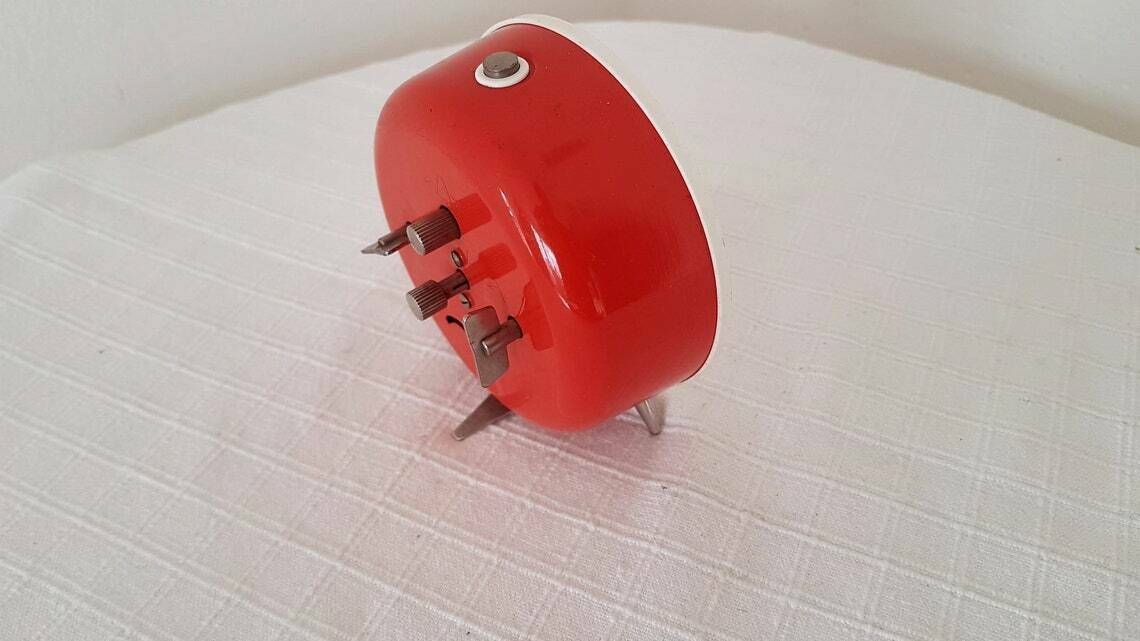 Vintage Mechanical Alarm Clock Prim Czechoslovakia 60s photo buy