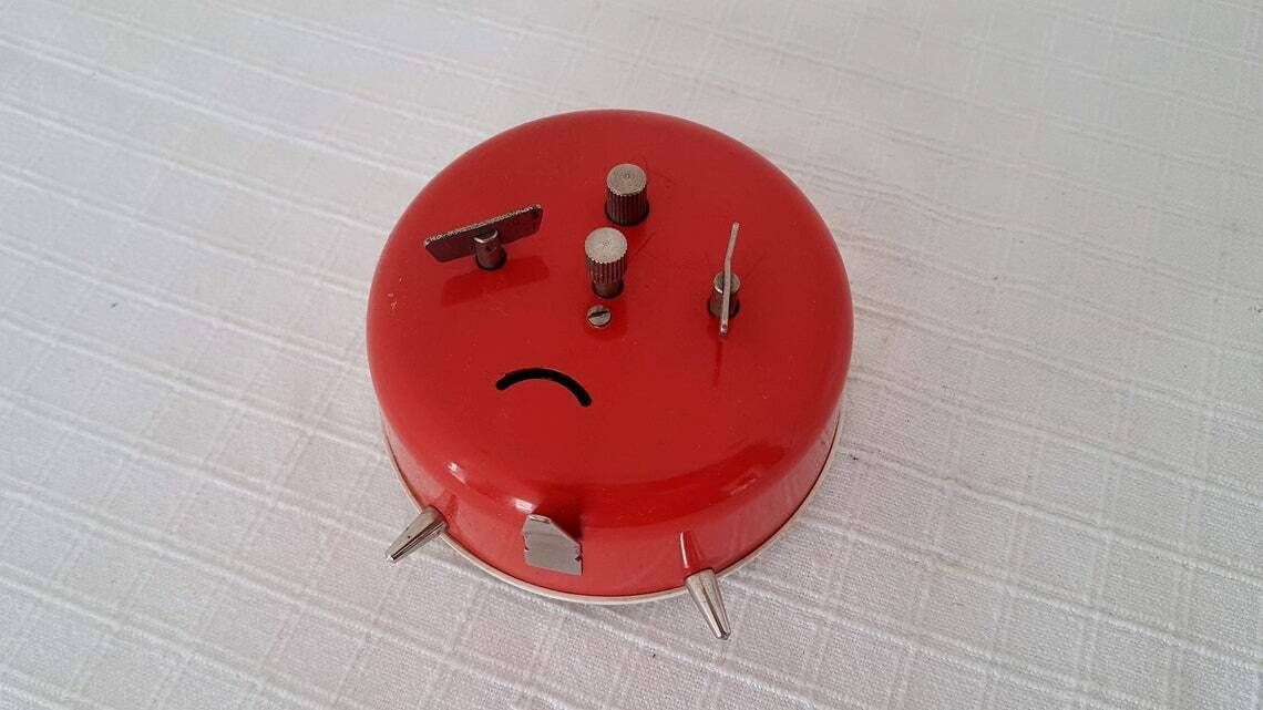 photo for sale Vintage Mechanical Alarm Clock Prim Czechoslovakia 60s