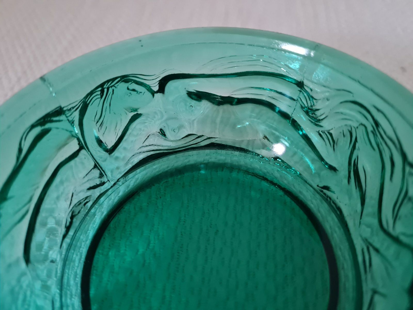 Art Deco Jewelry Box Powder Box Schlevogt Ingrid Design Czech Bohemian Glass photo vintage
