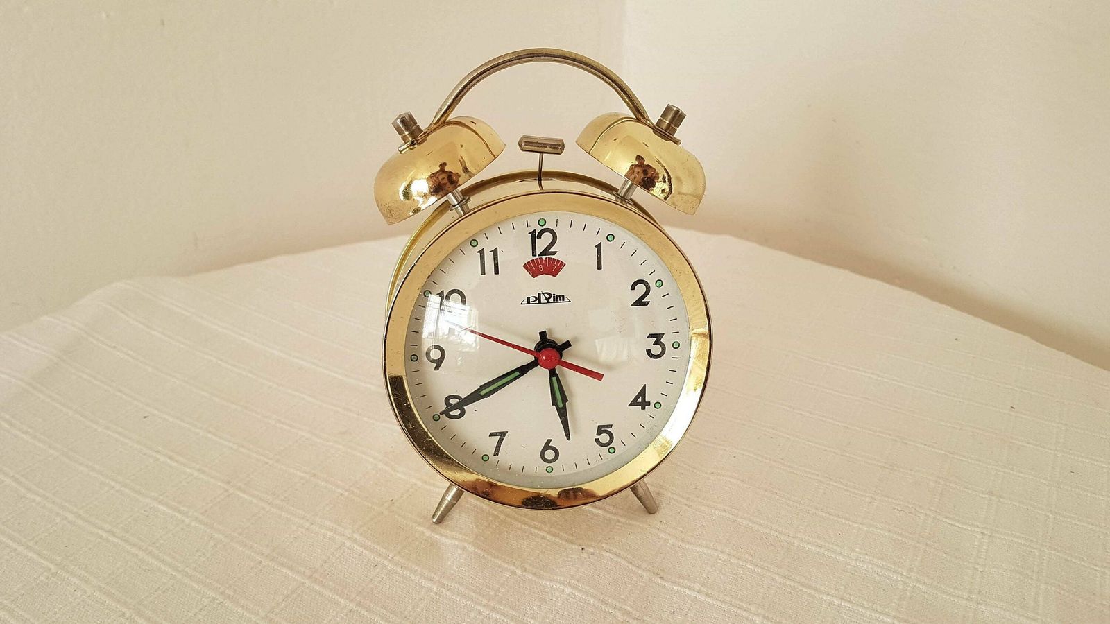 Vintage Mechanische Wekker Prim Tsjecho Slowakije Jaren 60