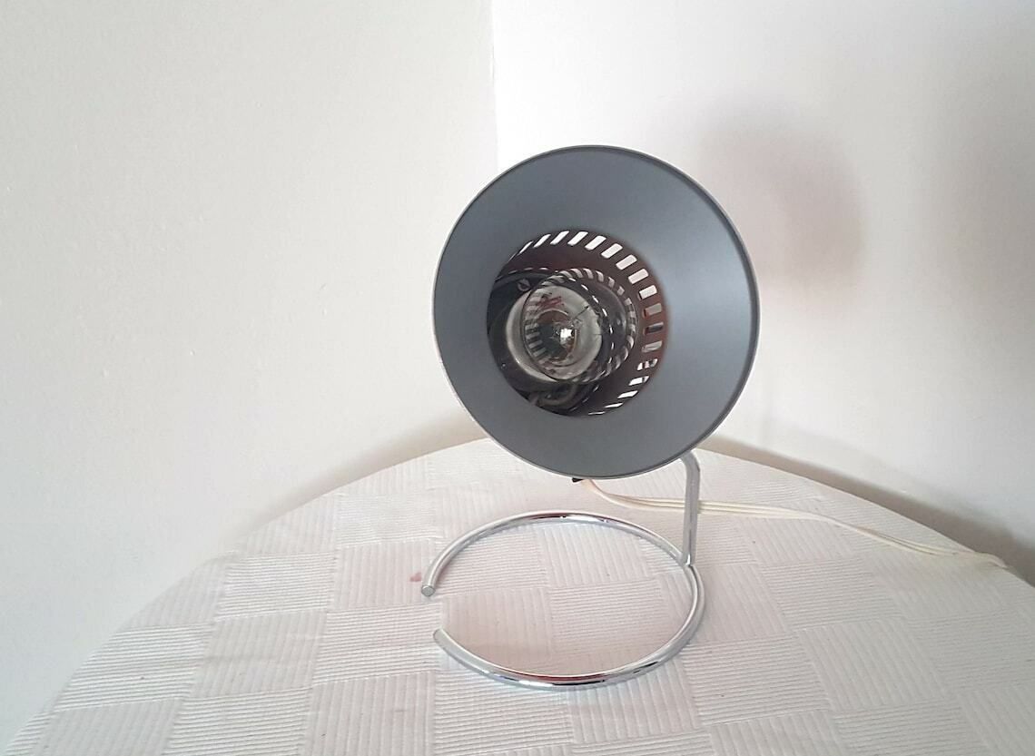 Vintage Extremely Rare Unique Unused Chirana Desk Lamp Czechoslovakia 1970s photo vintage