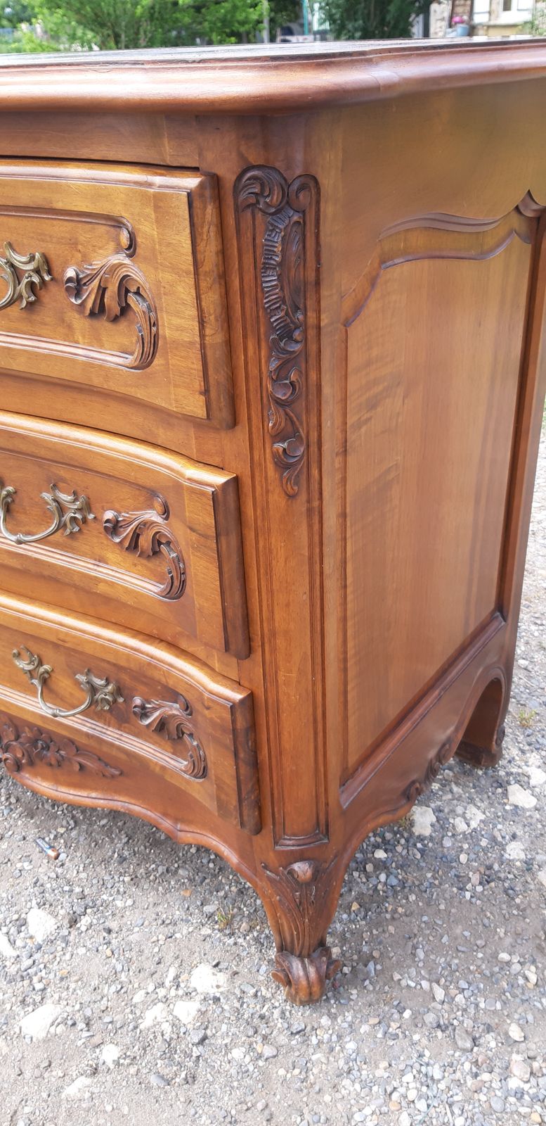 photo buy Chest Of 3 Drawers Walnut And Brass