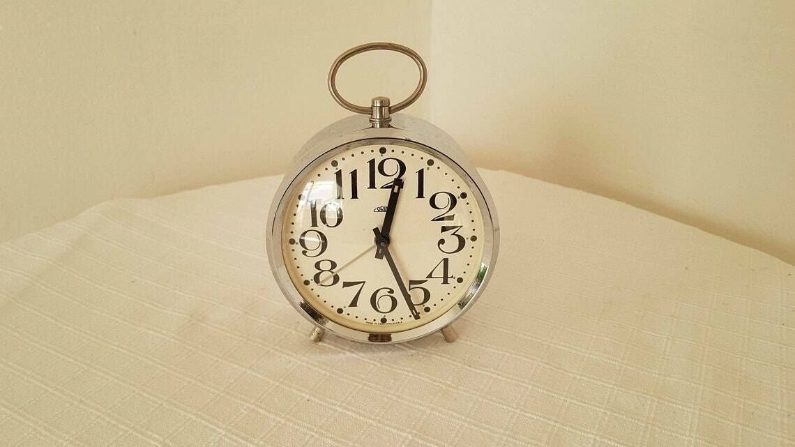 Vintage Mechanische Wekker Prim Tsjecho Slowakije Jaren 80
