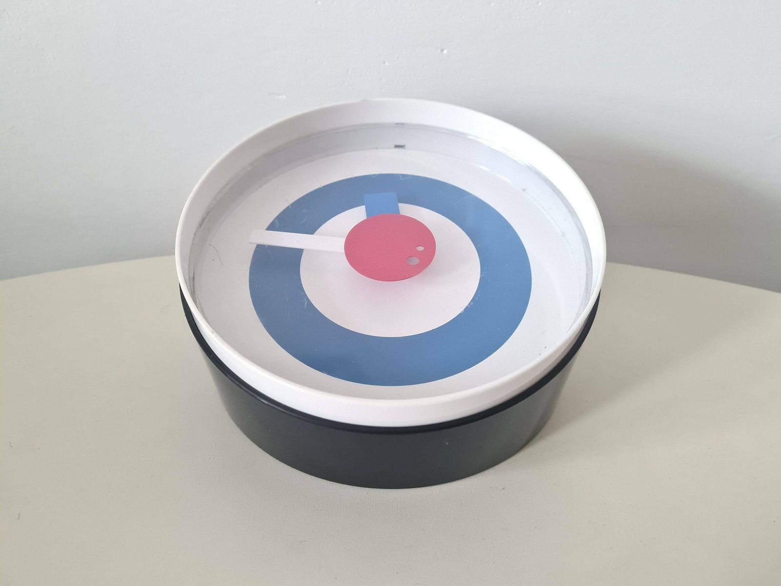 Vintage Postmodern Memphis Milano Style Wall/Desk Clock photo for sale