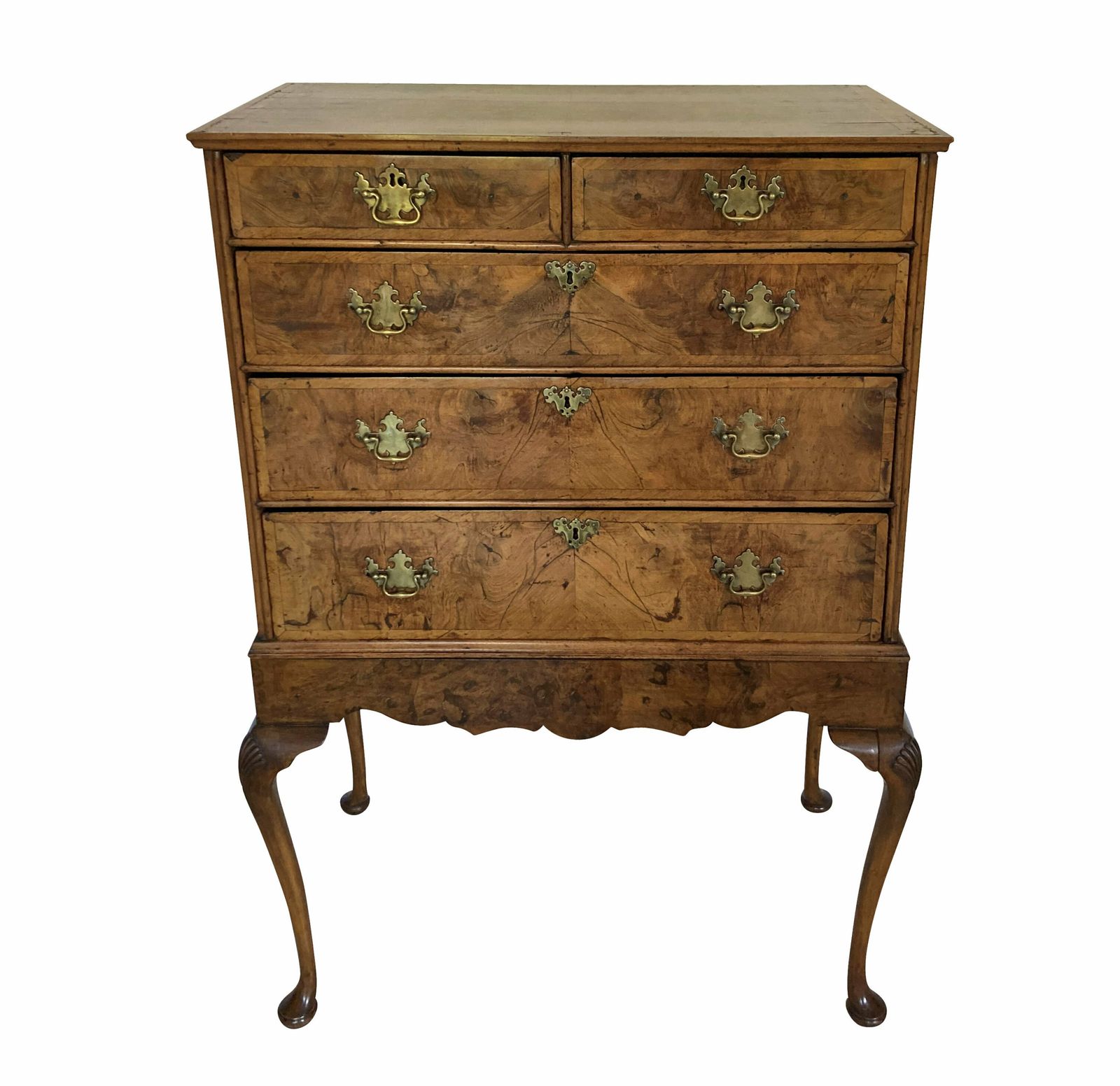A Queen Anne Walnut Chest On Stand photo furniture