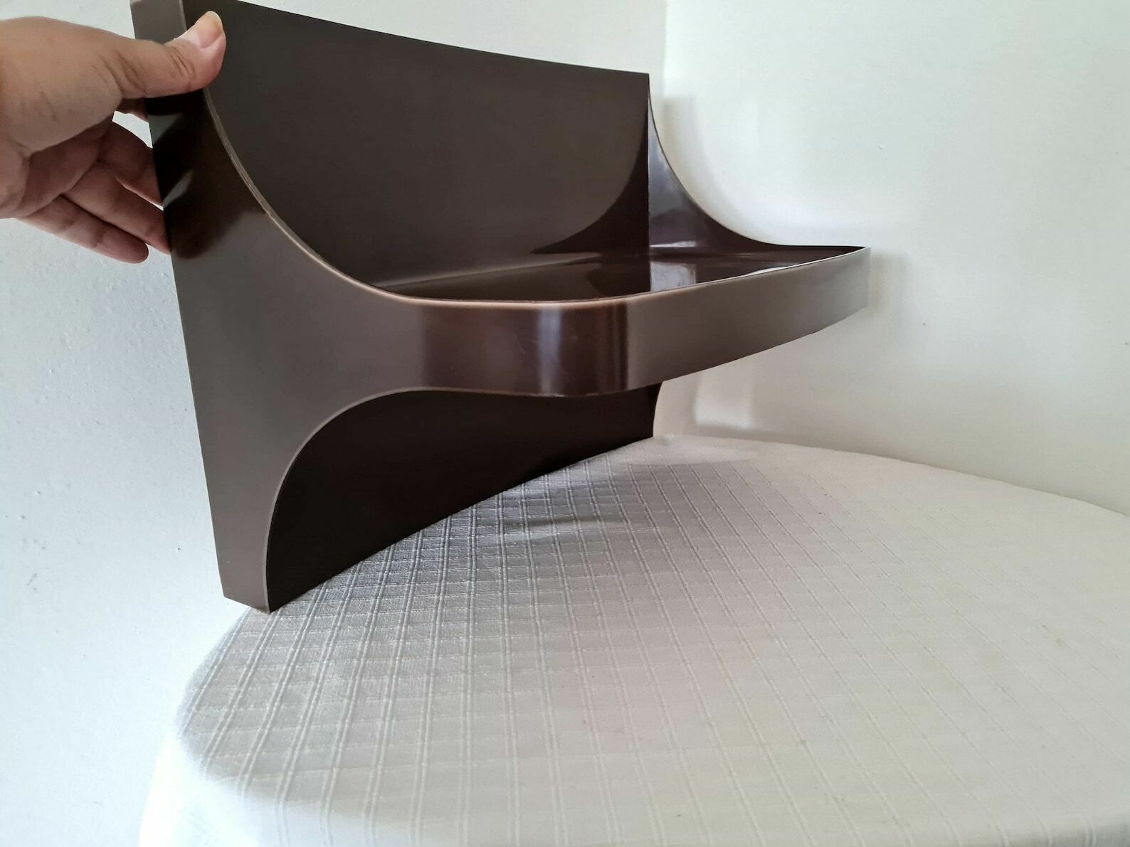 Vintage Mid Century Wall Shelf In A Plastic 80s photo Furniture