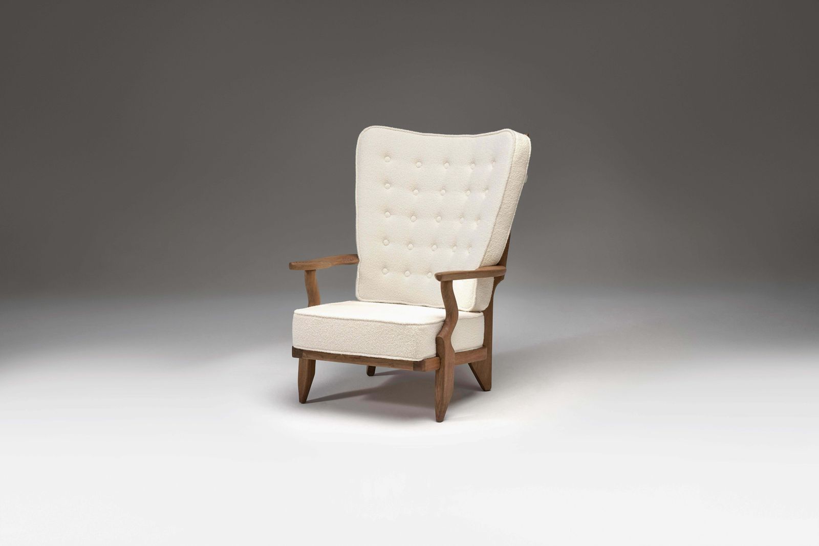 Grand Repos Lounge Chair Attributed To Guillerme Et Chambron For Votre Maison