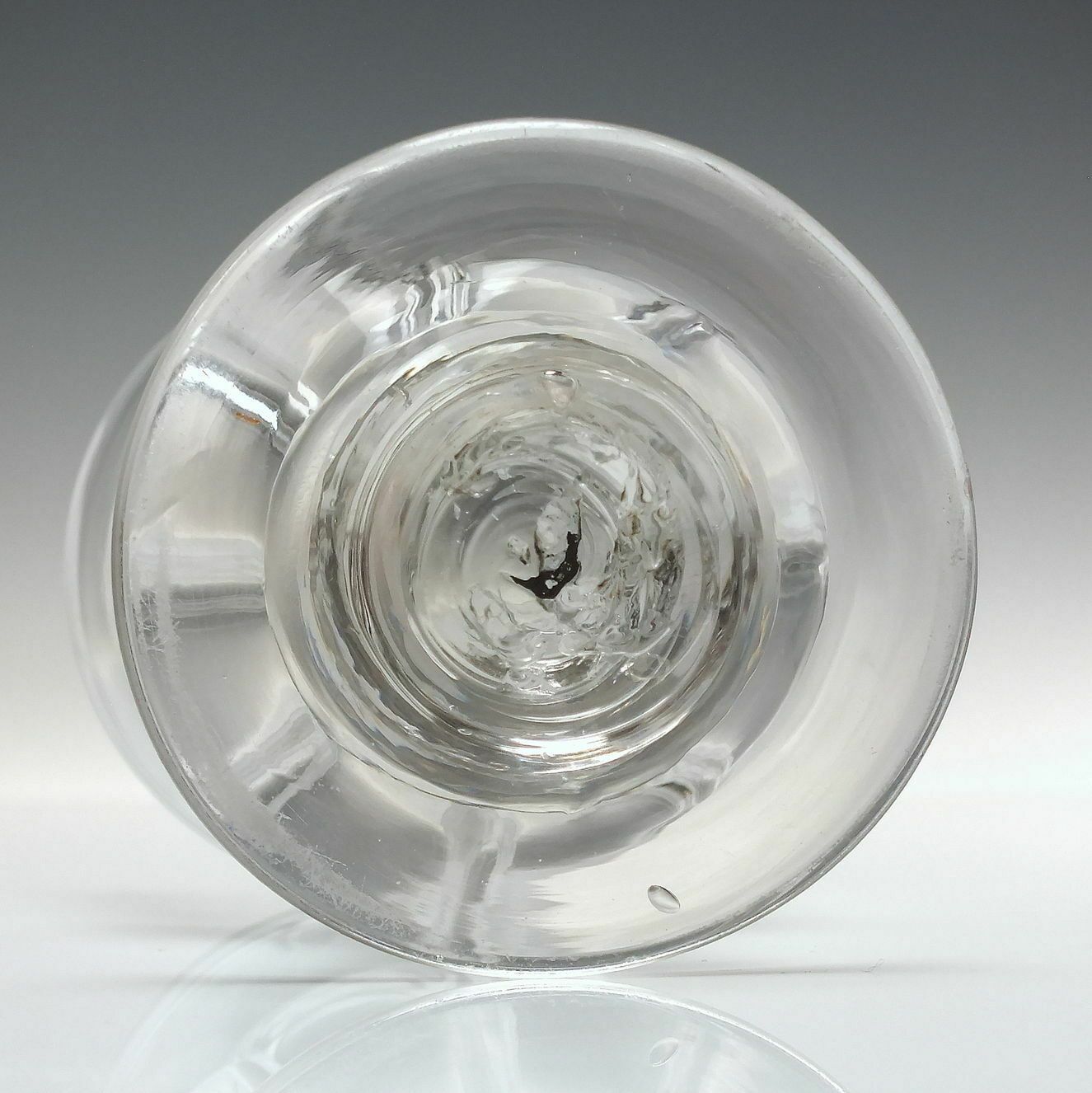 Antique Victorian Petal Moulded Glass Rummer C1850 photo 59.0