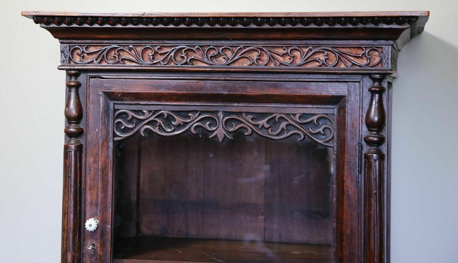 Early 19th Century Mahogany Cabinet / Country House photo vintage