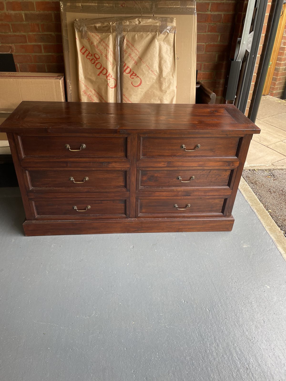 Dark Wood Chest Of Drawers