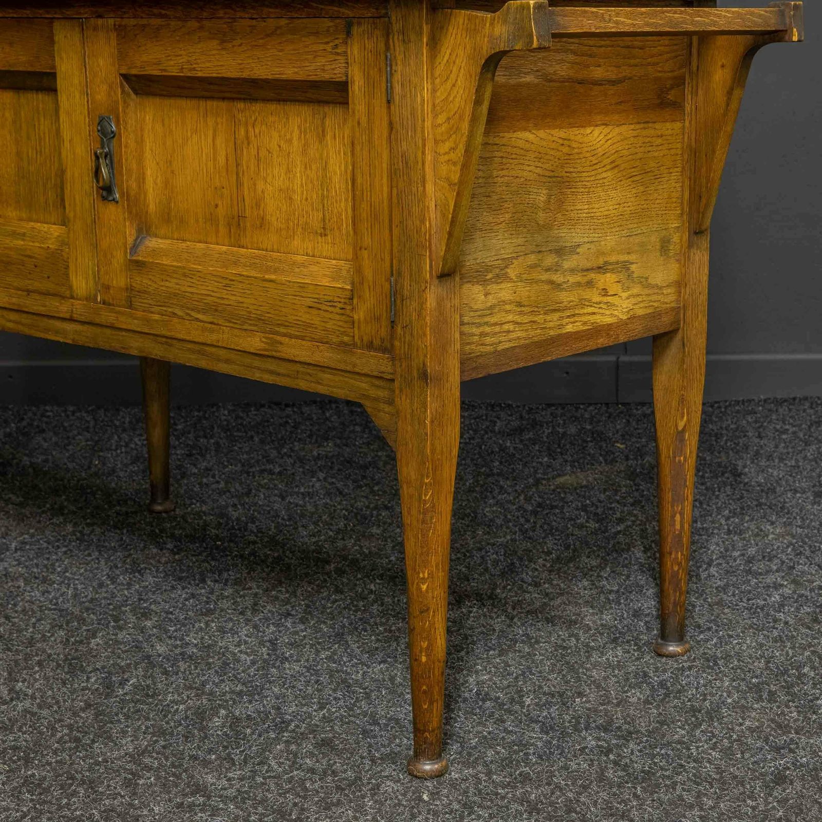 Edwardian Satin Walnut Washstand photo vintage