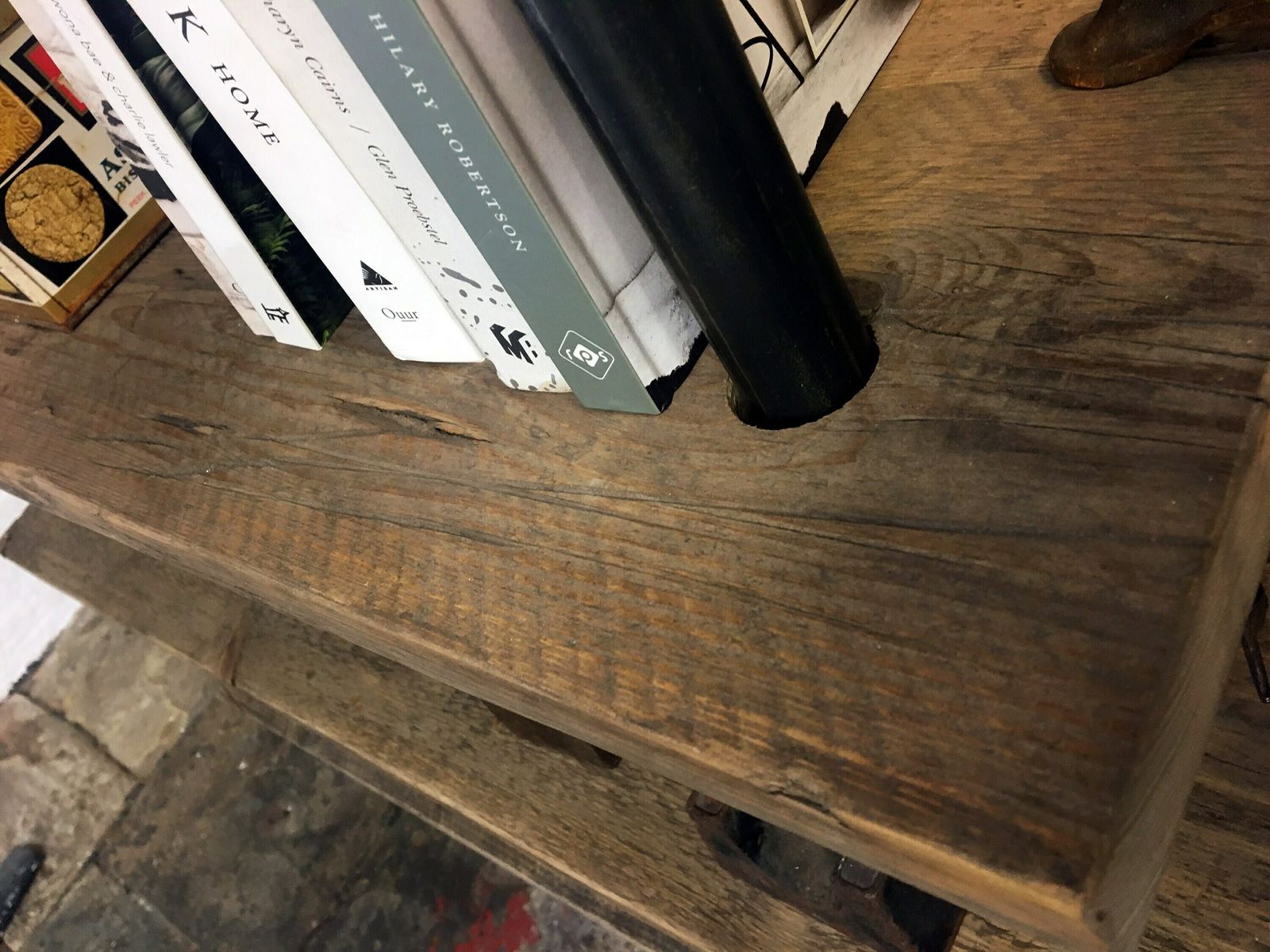 Annabel Bespoke Reclaimed Scaffolding Boards And Dark Steel Pipe Shelving/Bookcase   Made To Order photo Furniture