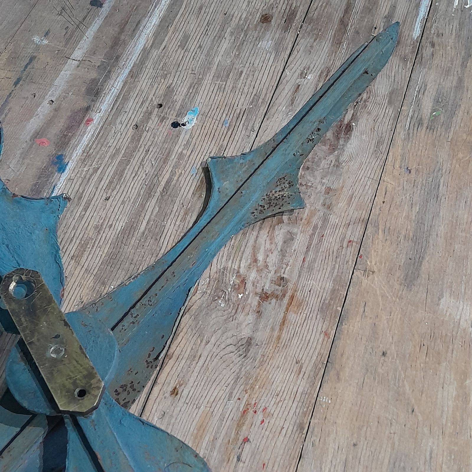 Pair Of Old Matched Turret Clocks Hands photo vinterior