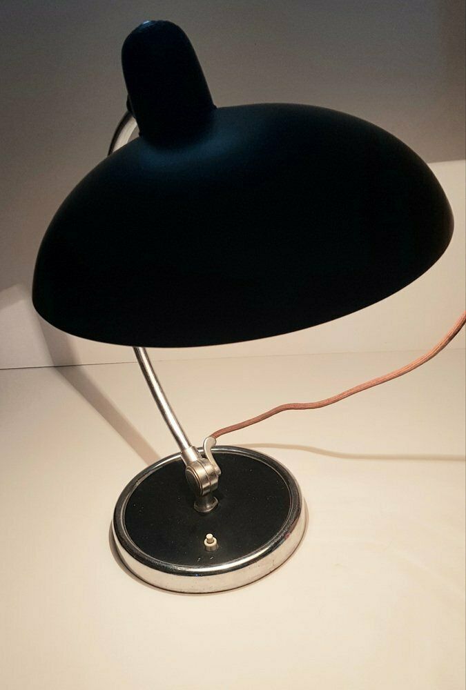 Black President 6631 Desk Lamp By Christian Dell For Kaiser Idell  Kaiser Leuchten 1930s photo Lighting