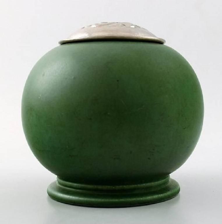 Gunnar Nylund, Rörstrand Art Deco "Plano" Vase In Ceramics With Art Nouveau Lid photo furniture