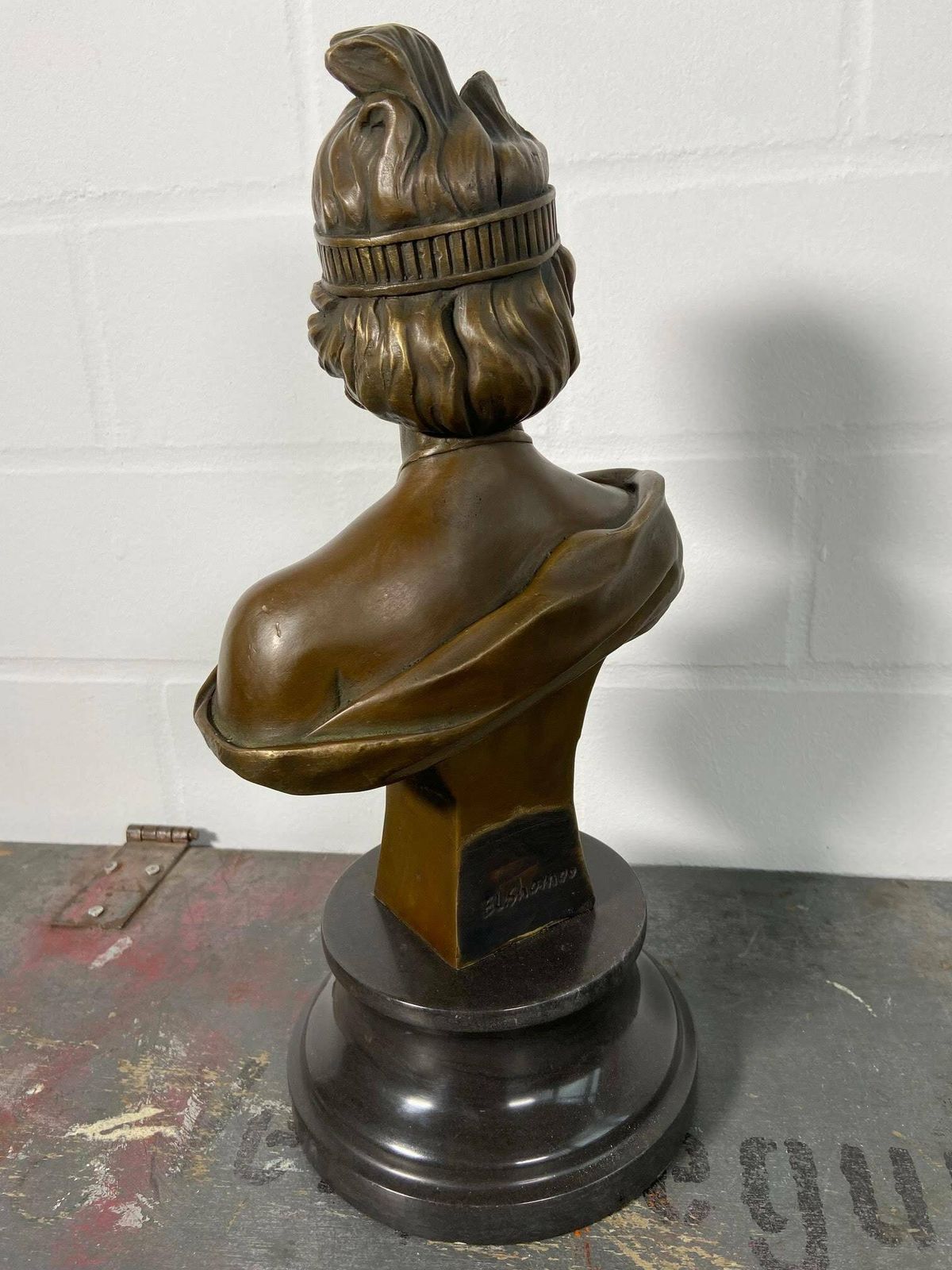 Art Deco Large Sexy Goddess French Artist Villanis Bronze Sculpture Home Decoration Figurine photo Art