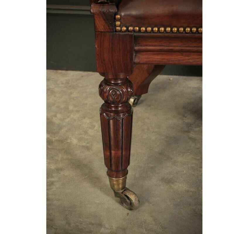 5718.96 Pair Of William IV Rosewood Desk Chairs photo