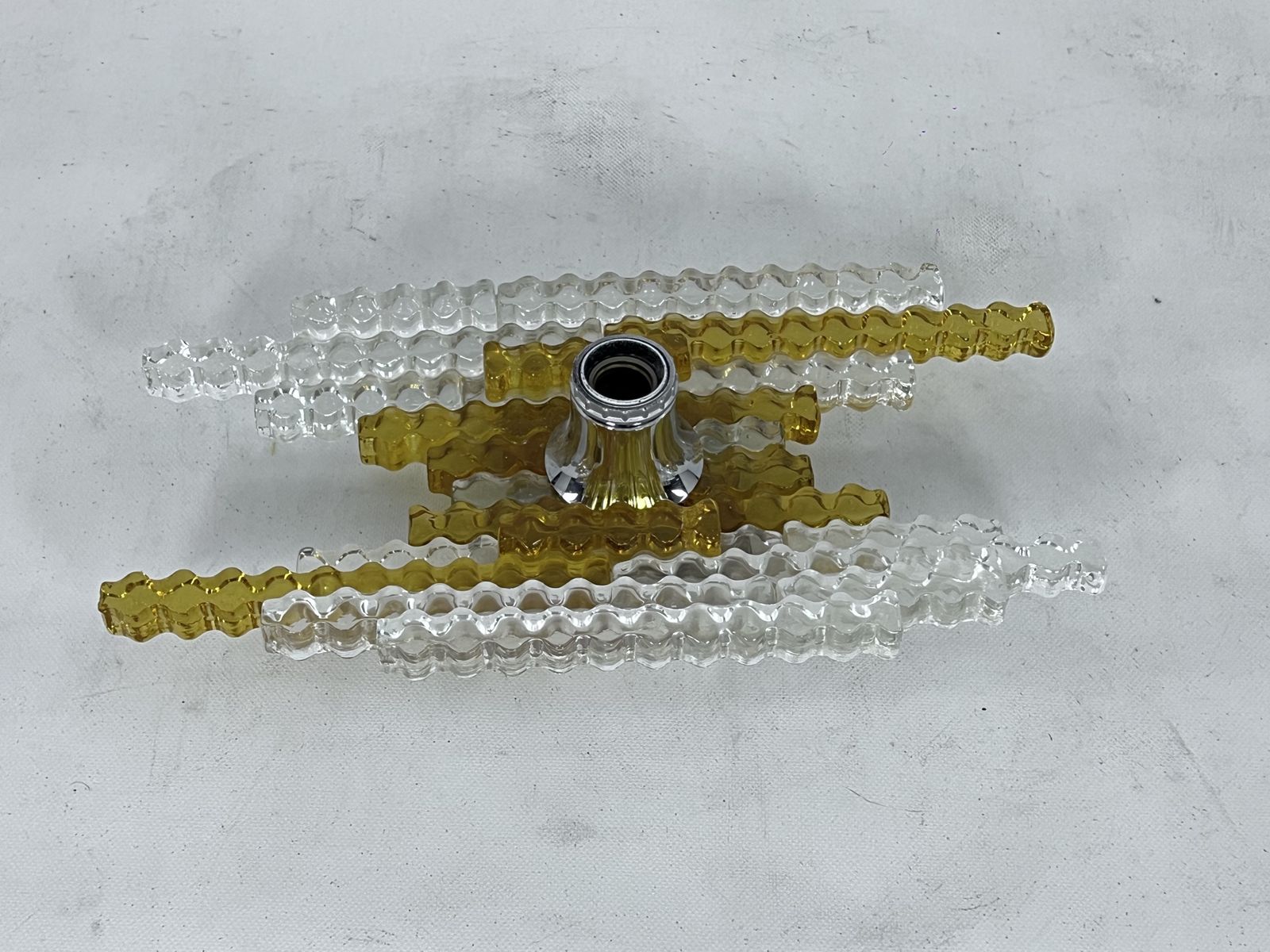 Poliarte, Large Single Wall Lamp In Murano Glass. Italy 1970s photo for sale