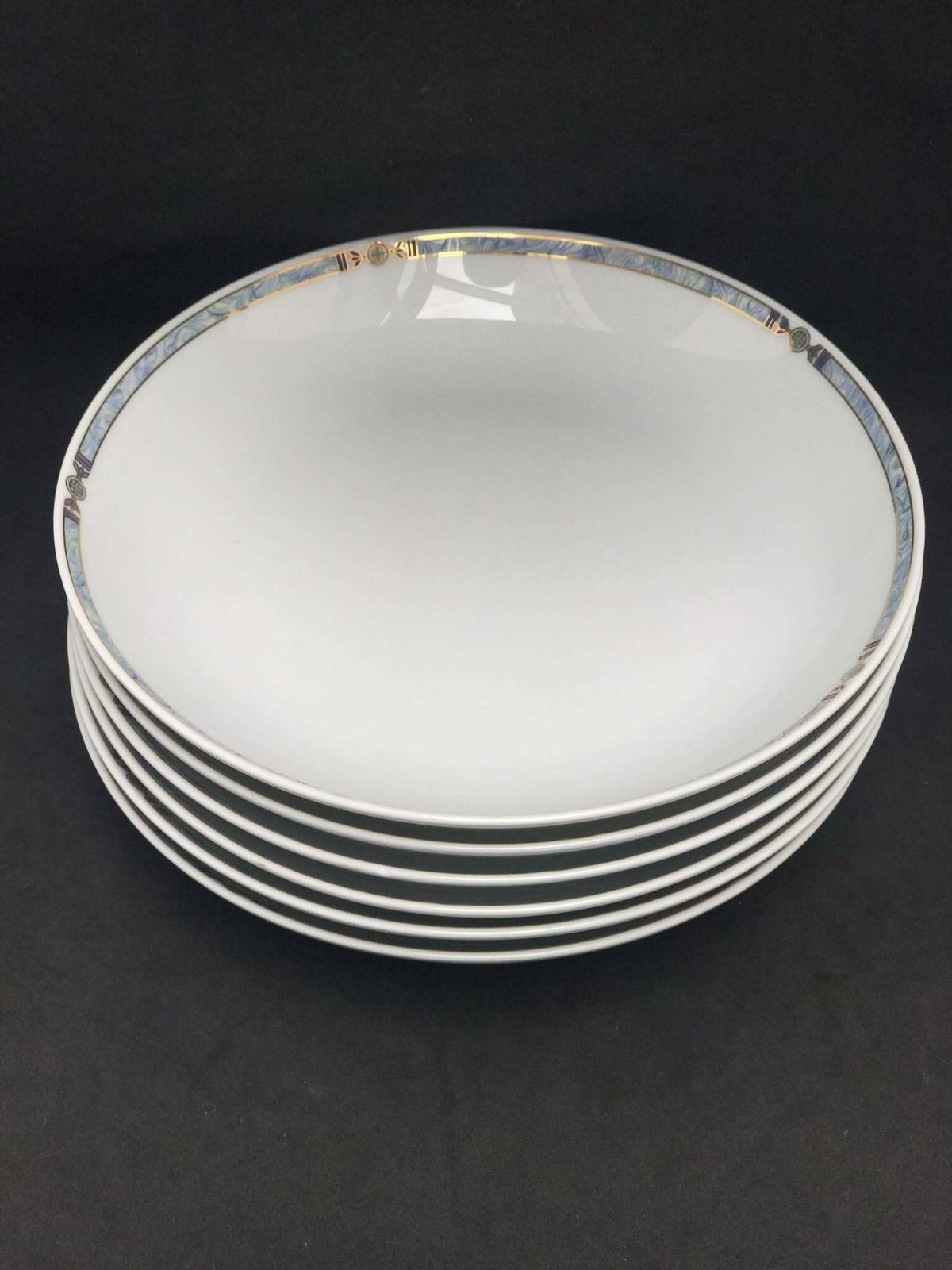 Borden Limoges Orion Patroon Medard De Noblat Vervangend Klein Soepbord Pastabord Huwelijkscadeau Gouden Rand photo Woonaccessoires