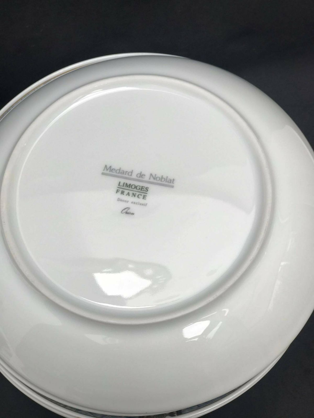 Borden Limoges Orion Patroon Medard De Noblat Vervangend Klein Soepbord Pastabord Huwelijkscadeau Gouden Rand photo buy