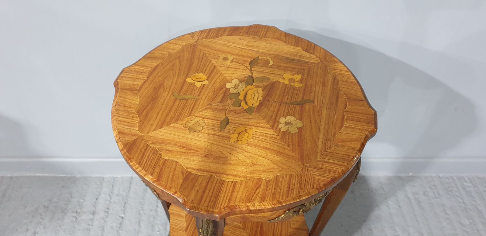 Very Good French Marquetry Occasional Table photo furniture